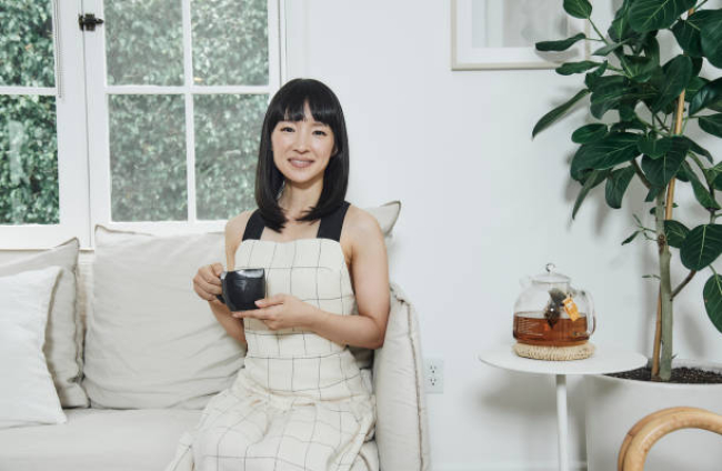 Organizing consultant and television personality Marie Kondo, Konmari, poses for a portrait in her home office in West Hollywood California on July 24, 2019. (Photo by Michael Buckner/Variety/Penske Media via Getty Images