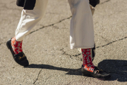 Pantalones culotte en el street style de Nueva York 2024