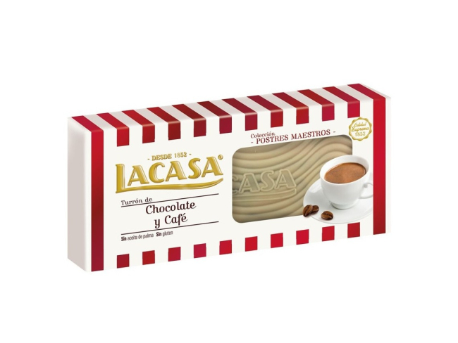 Turrón de chocolate y café de Lacasa